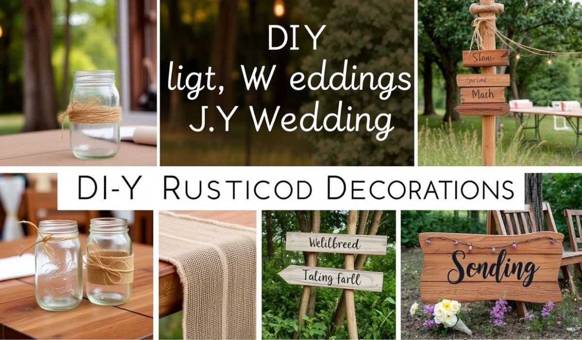 diy rustic wedding decorations